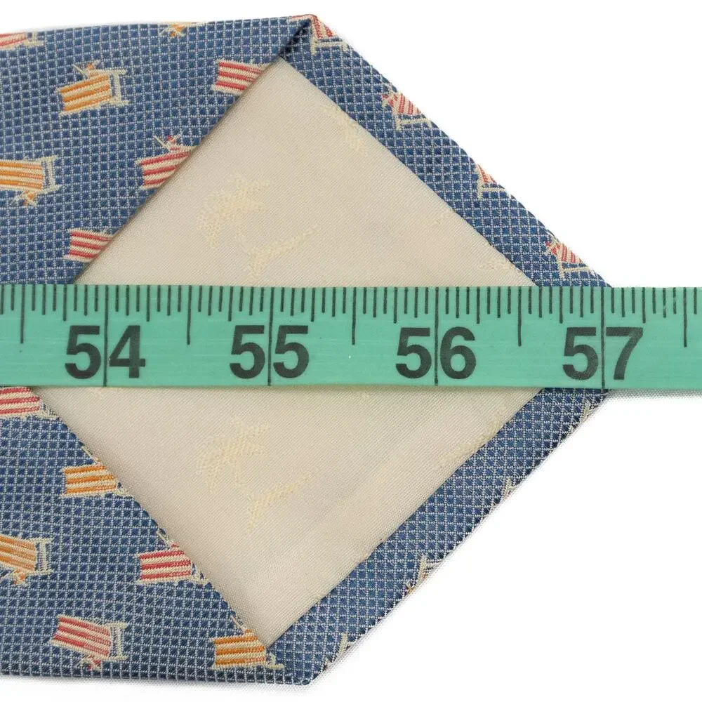 Tommy Bahama Blue Summer 100% Silk Tie